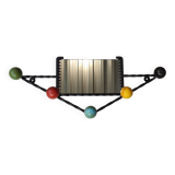 Vintage wall mirror coat rack