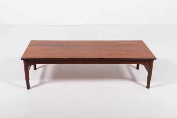 Table basse en placage de palissandre par Saporiti, Italie années 1960