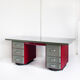 Vintage industrial iron office, France 1950