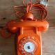 Telephone vintage orange