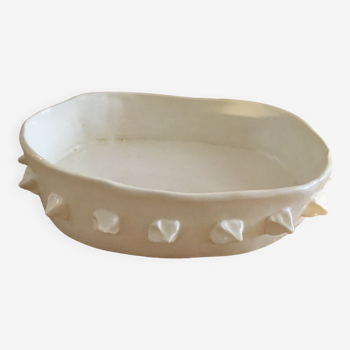 Oval ceramic dish