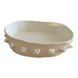 Oval ceramic dish