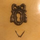 Old brass lock entrance