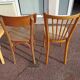 Set of 8 wooden bistro chairs bar mismatched