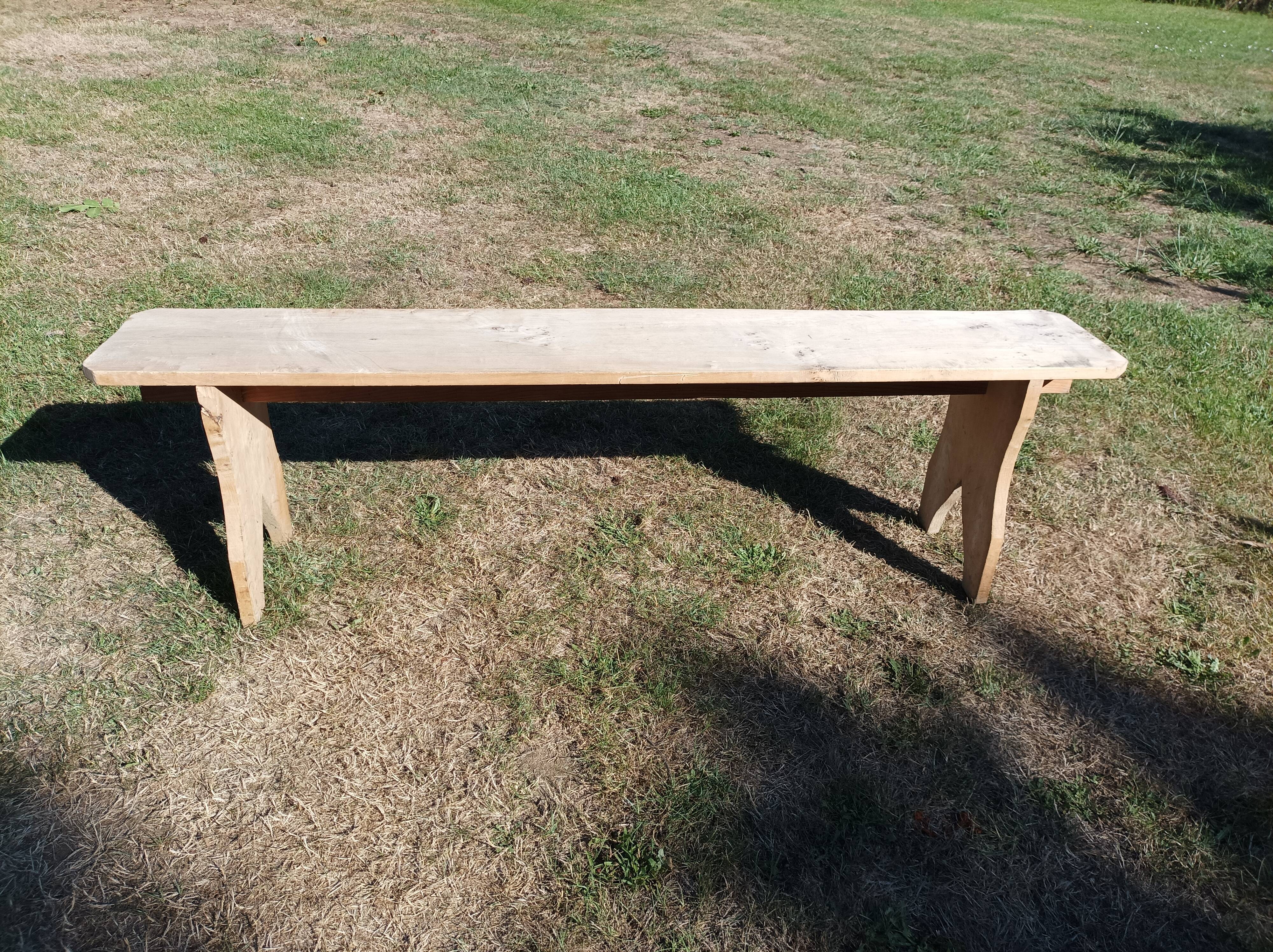 Bancs de ferme en peuplier