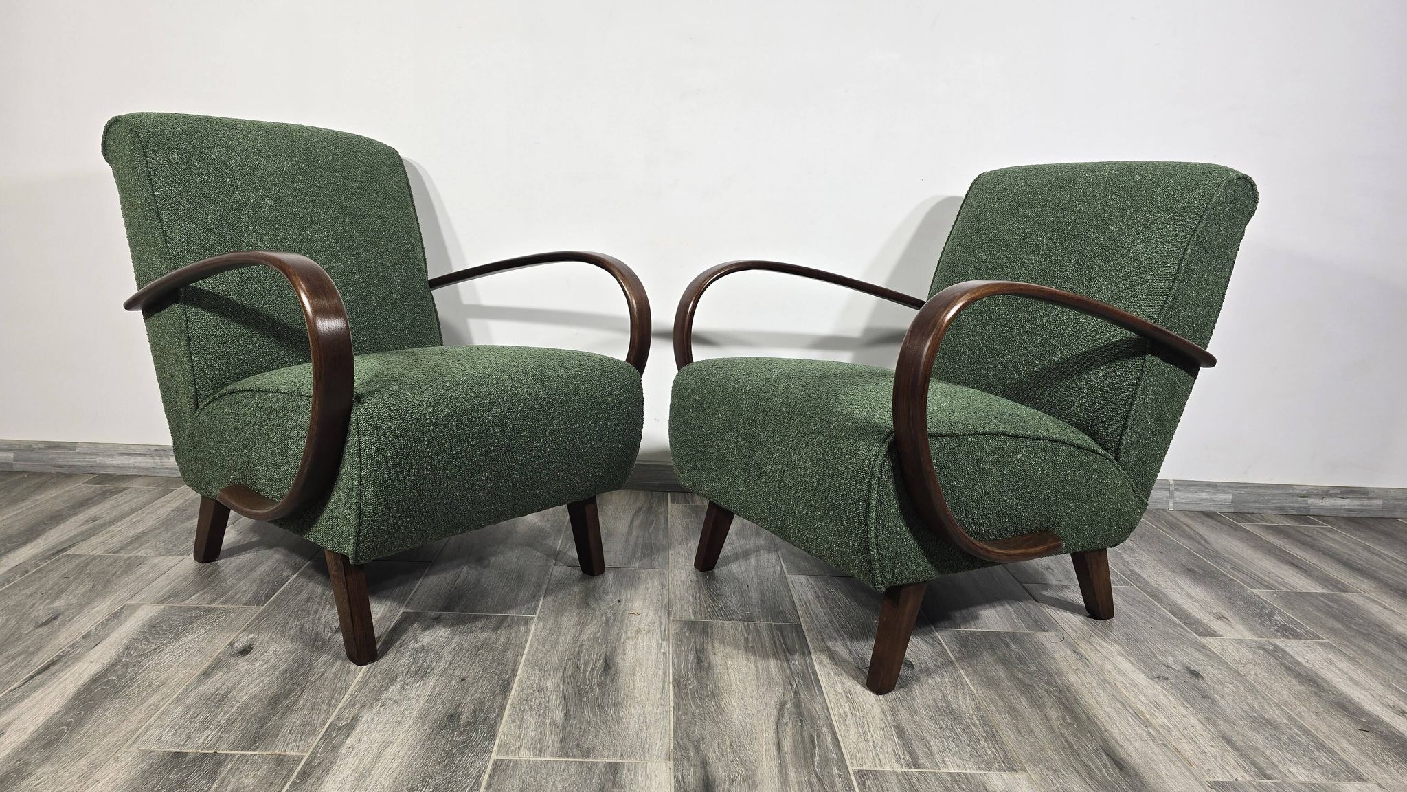 Chaises longues de Jindrich Halabala, années 1940, ensemble de 2
