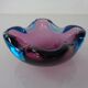 Sommerso Murano Glass Ashtray, Italy, 1960s