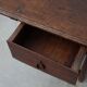 17th Century Spanish Oak Side Table with Drawer in Wabi Sabi Style