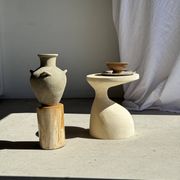 Vase à 4 anses en terre cuite grise, Indonésie