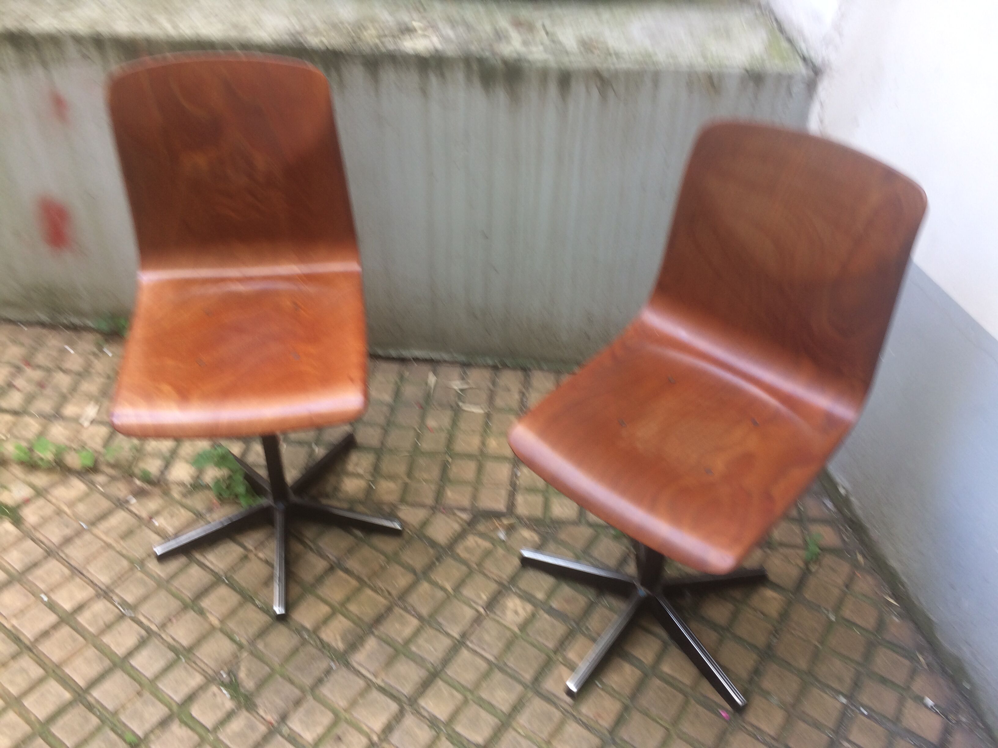 Pair of workshop Galvanitas chairs
