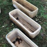 Set of 5 round and rectangular planters