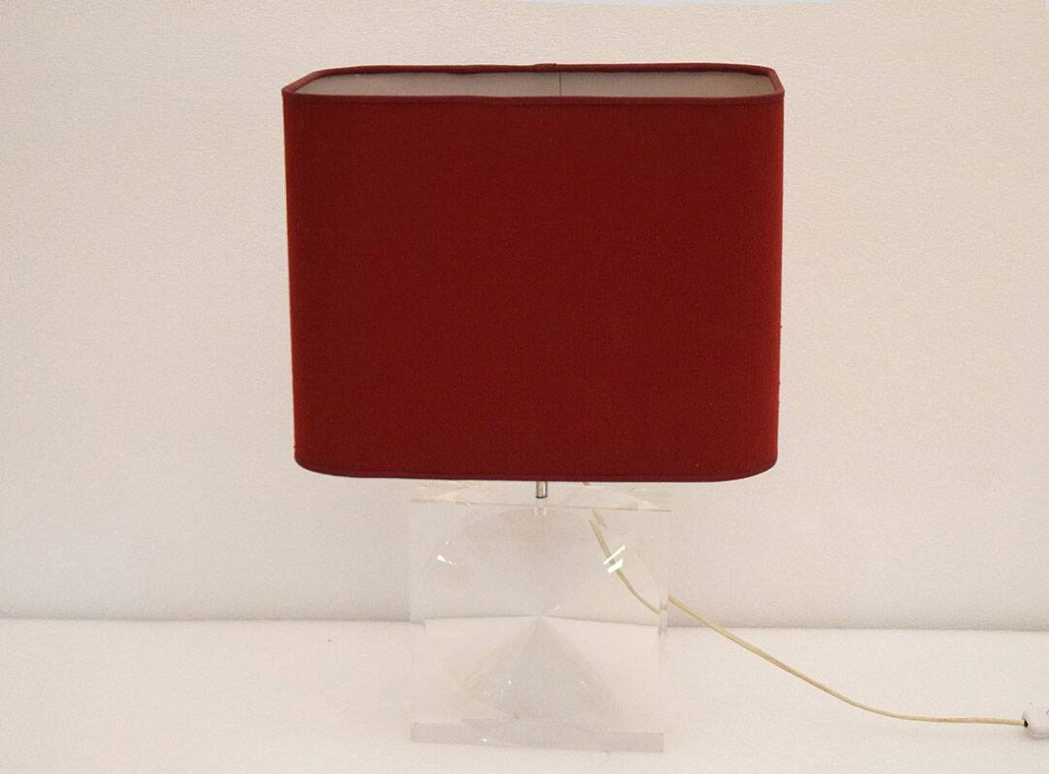 Romeo Rega lucite table lamp, 1970s