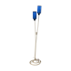 White lamppost blue lampshade 1960s