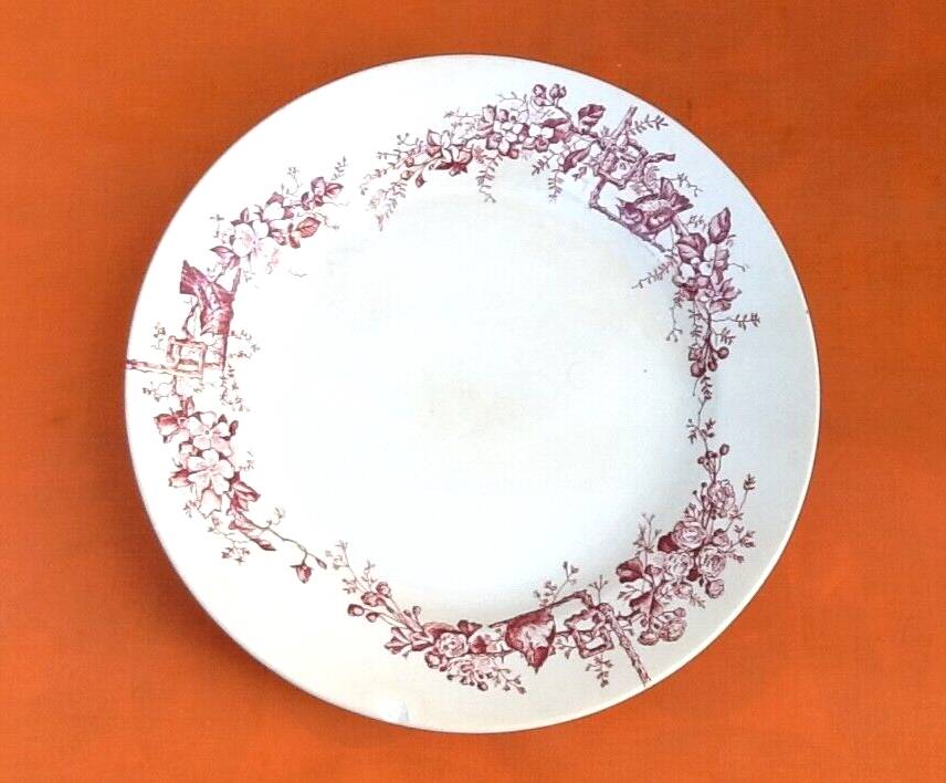 Plat de service (grand modèle  Faïences Porcelaines Cristaux Grand Dépôt Emile Bourgeois