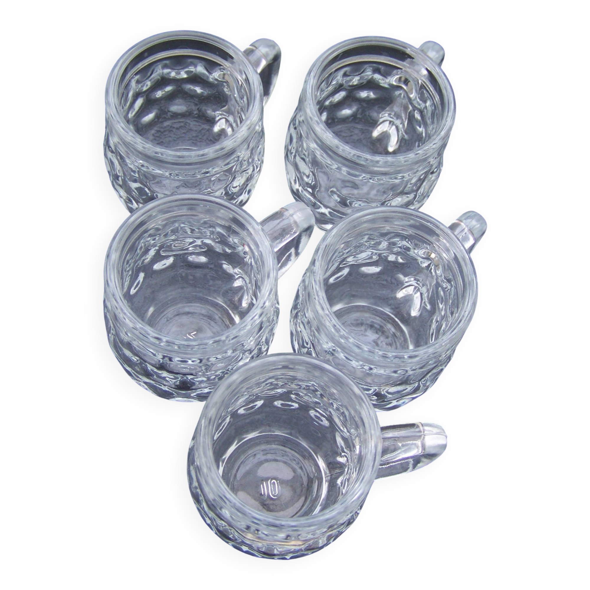 Set of 5 liqueur glasses