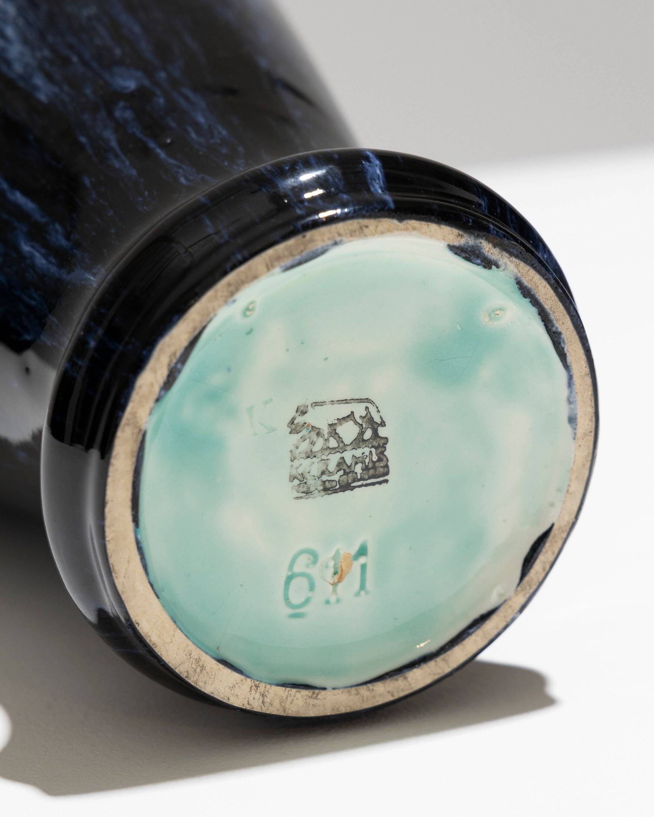 Art Deco earthenware vase, Boch Frères Keramis, 1930s
