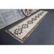 1970s Vintage Turkish Oushak Diamond Wool Runner 83x343