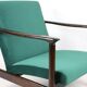 Green velvet GFM-142 Armchair by Edmund Homa, 1970s