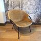 Fauteuil en daim circle par Lusch & Co