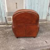 Fauteuil club en cuir