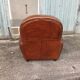 Leather club chair
