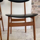 Chic vintage pair of Scandinavian chairs