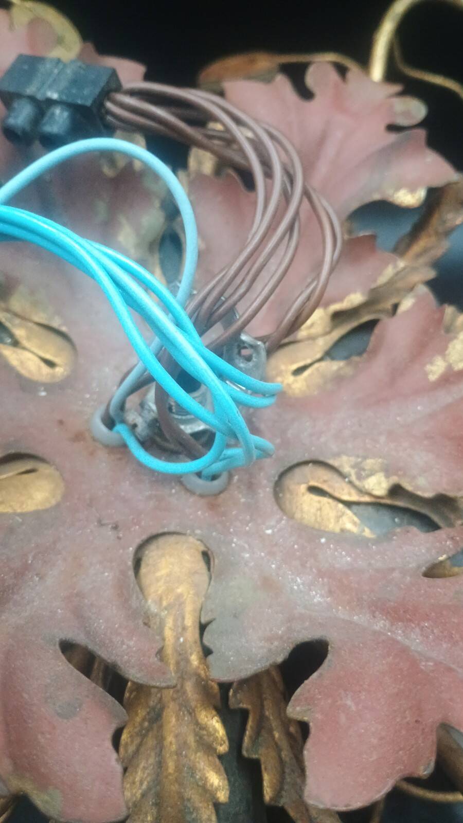 Florentine wall light or ceiling light by Banci Firenze, 1970s Maison Baguès.