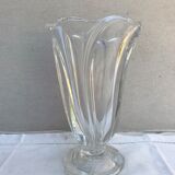 Vase ancien cristal de vannes décoration France vintage
