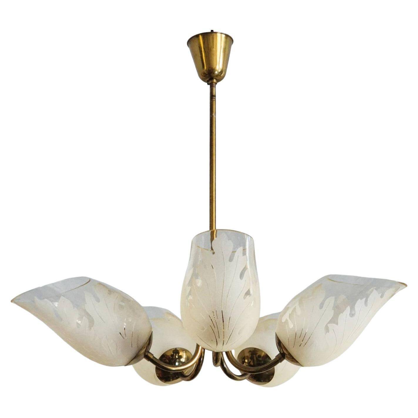Swedish Modernity pendant by Carl Erik Bodén for Glössner, mid-1900s.