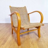 Armchair in rope and wood by Ercih Dieckmann 1930