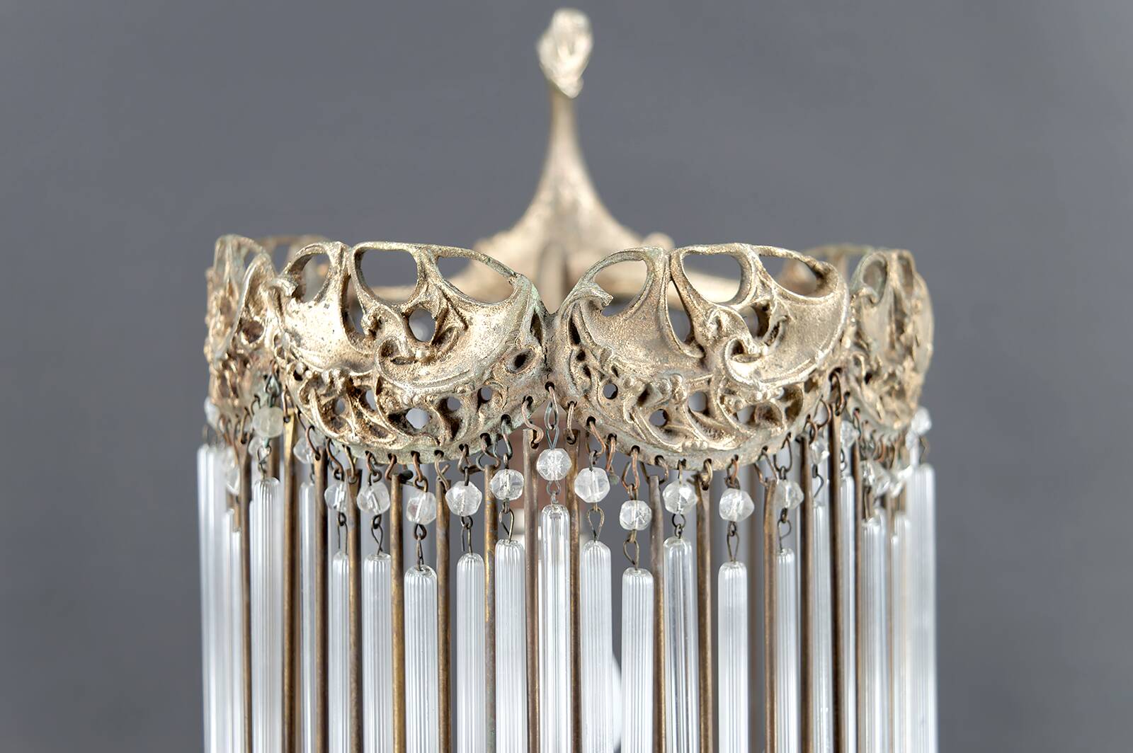 Bronze Lamp and Pendants by H. Guimard, France, Art Nouveau, c. 1910