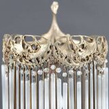 Lampe en Bronze et Pendeloques par H. Guimard, France, Art Nouveau, c. 1910