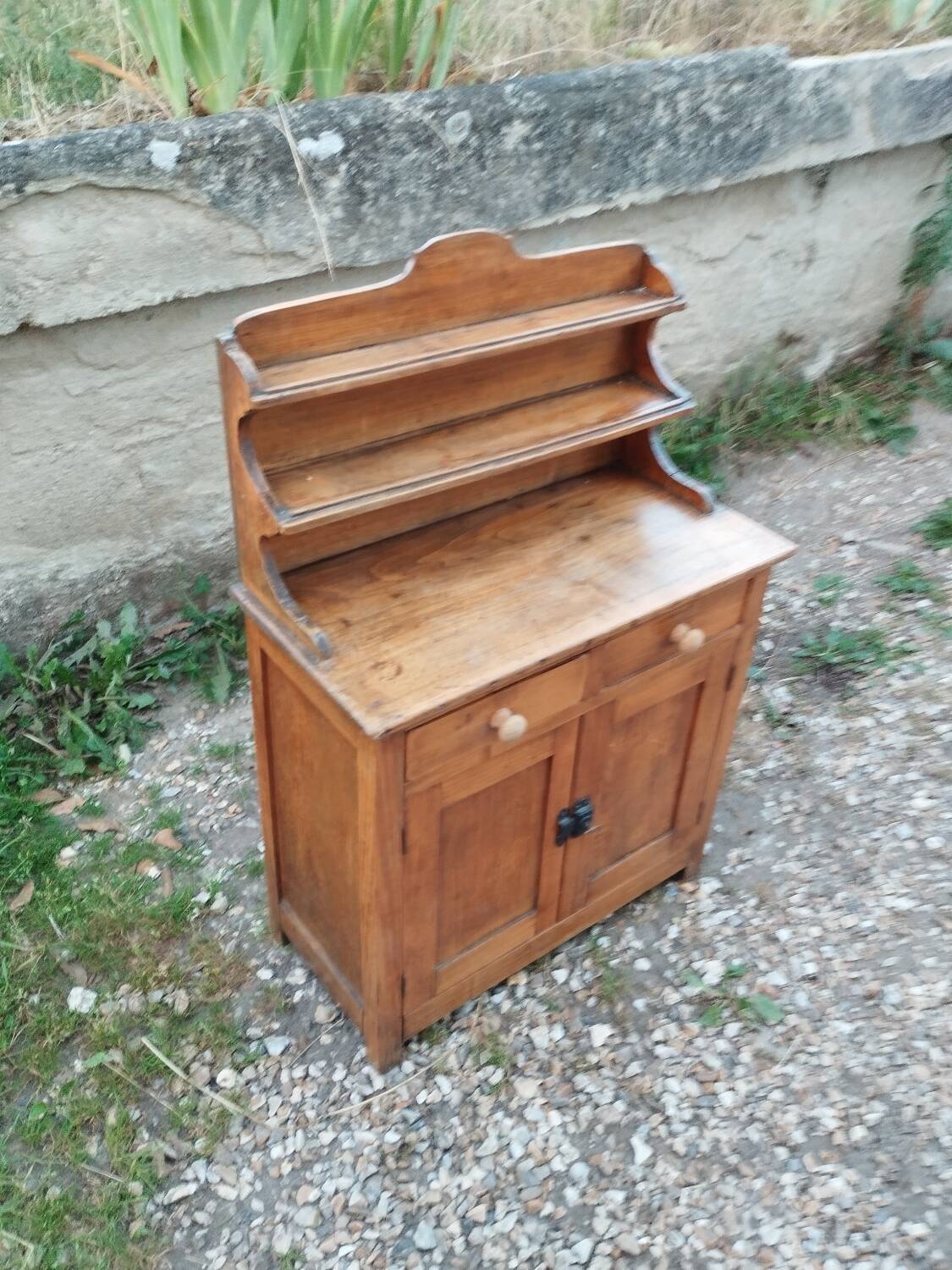 Petit buffet meuble de cuisine d'appoint ancien vintage