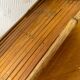 Bamboo standing shelf from the 60s