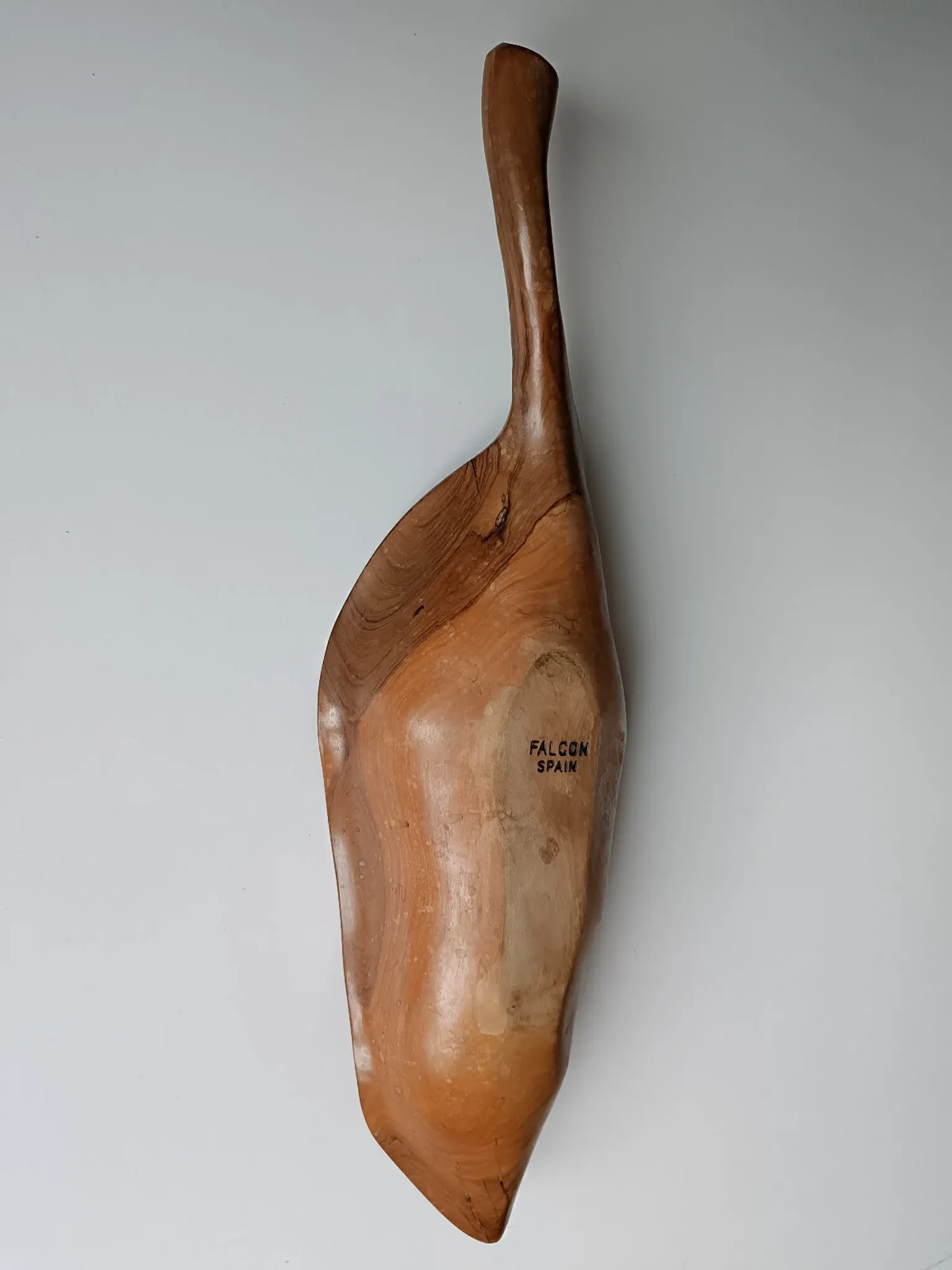 Falcon olive wood fruit bowl spain 1960