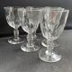 6 Baccarat Clermont 19th century cooked wine glasses