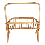 Rattan magazine holder