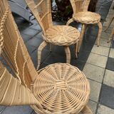 Vintage rattan garden furniture