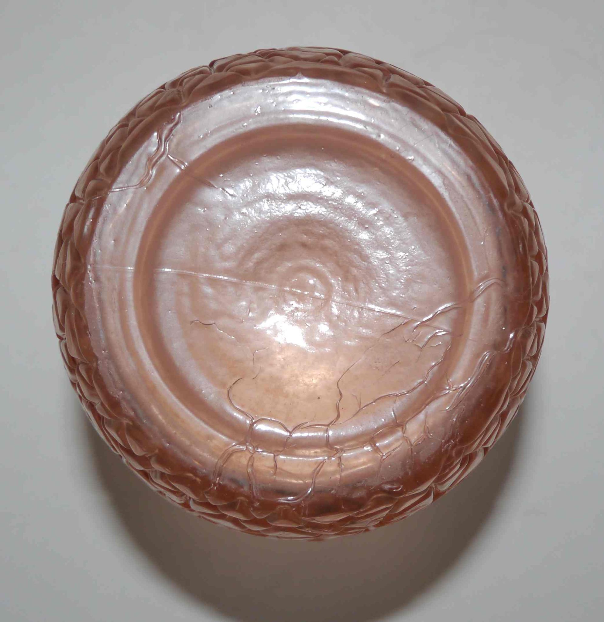 Orange art deco vase 30s