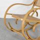 Fauteuil à bascule italien Luigi Crassevig en bois courbé