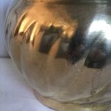 Vintage brass pot cover