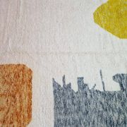 Large handmade traditional Berber rug 3/4 m