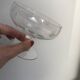 lot de 6 coupes à champagne dépareillées en cristal gravé années 30