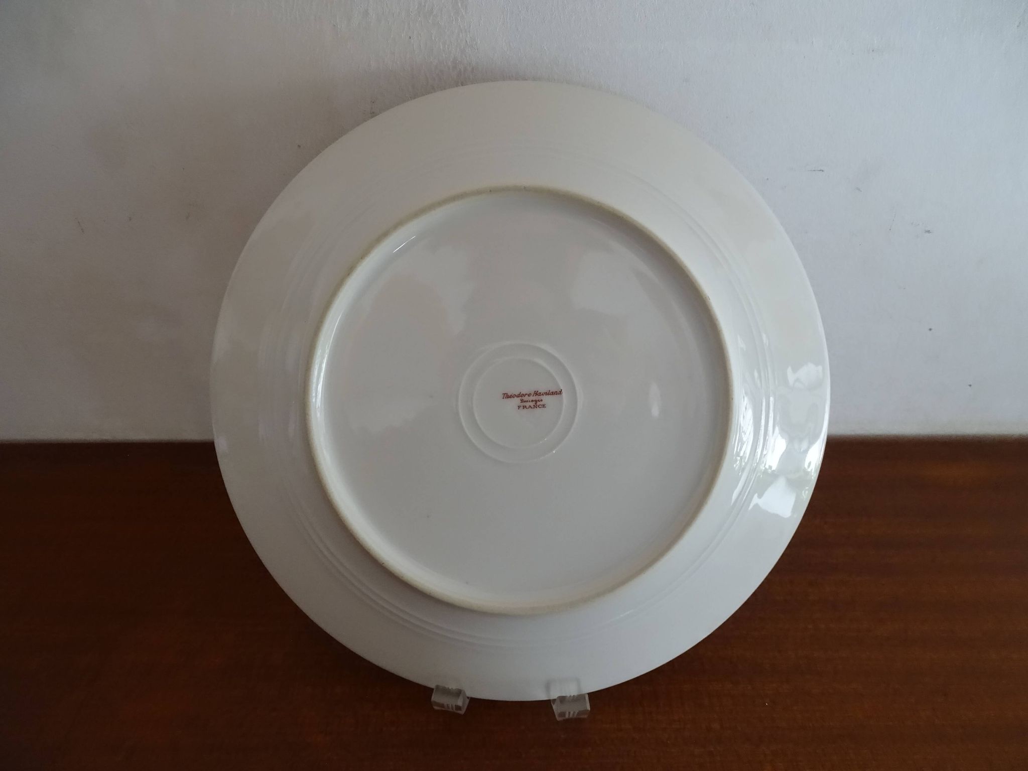4 Limoges porcelain dinner plates Theodore Haviland Art Deco motifs Ø 24.cm
