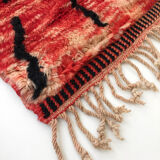 Moroccan Berber carpet m'rirt multicolored patterned 302x212cm