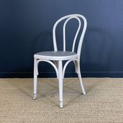 Set of 6 Thonet-type curved wooden bistro chairs