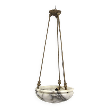 Scandinavian alabaster pendant, Sweden, 1940