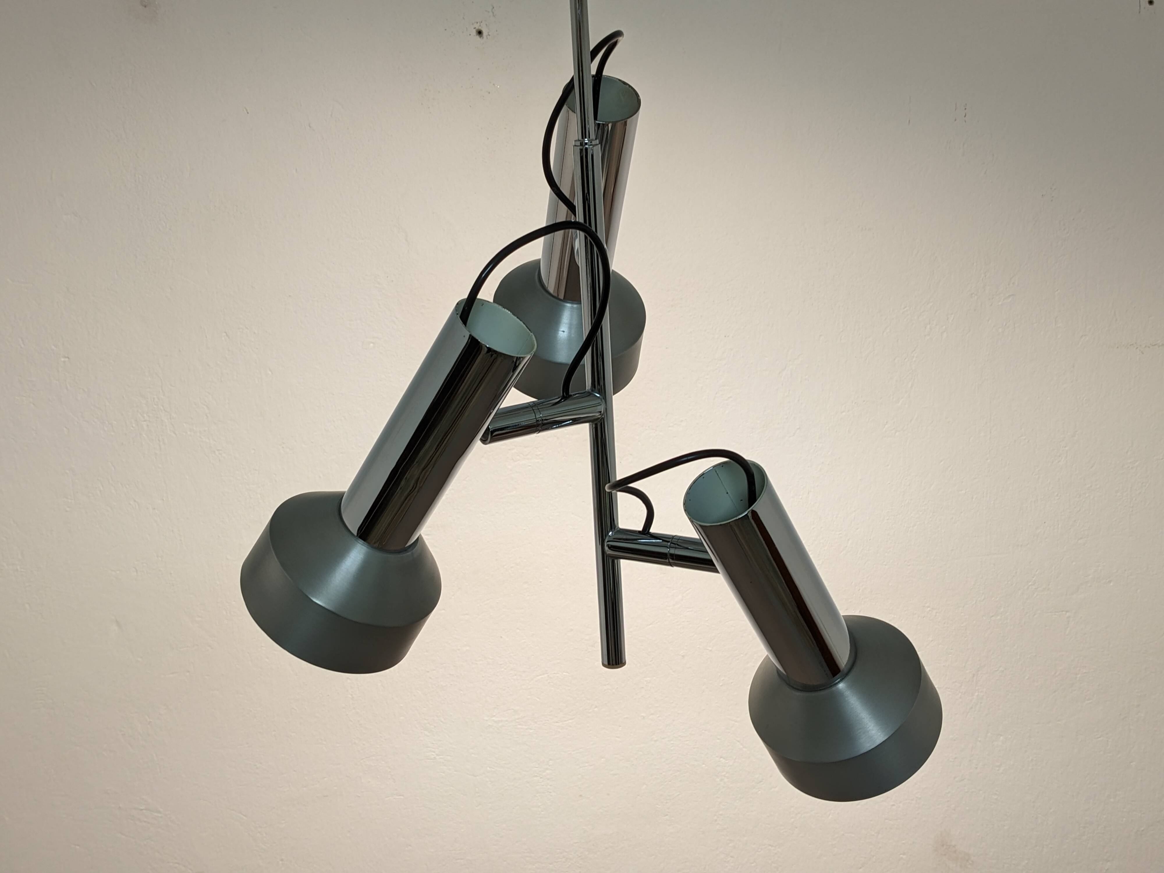 3-spot chandelier by Staff Leuchten, Germany, 1960s/1970s