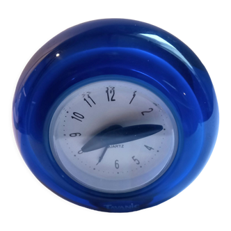 Blue quartz alarm clock 80s