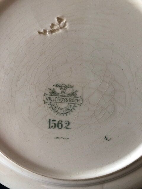 Old plate Villeroy - Boch (Mettlach) - model 1562 Old Strasbourg